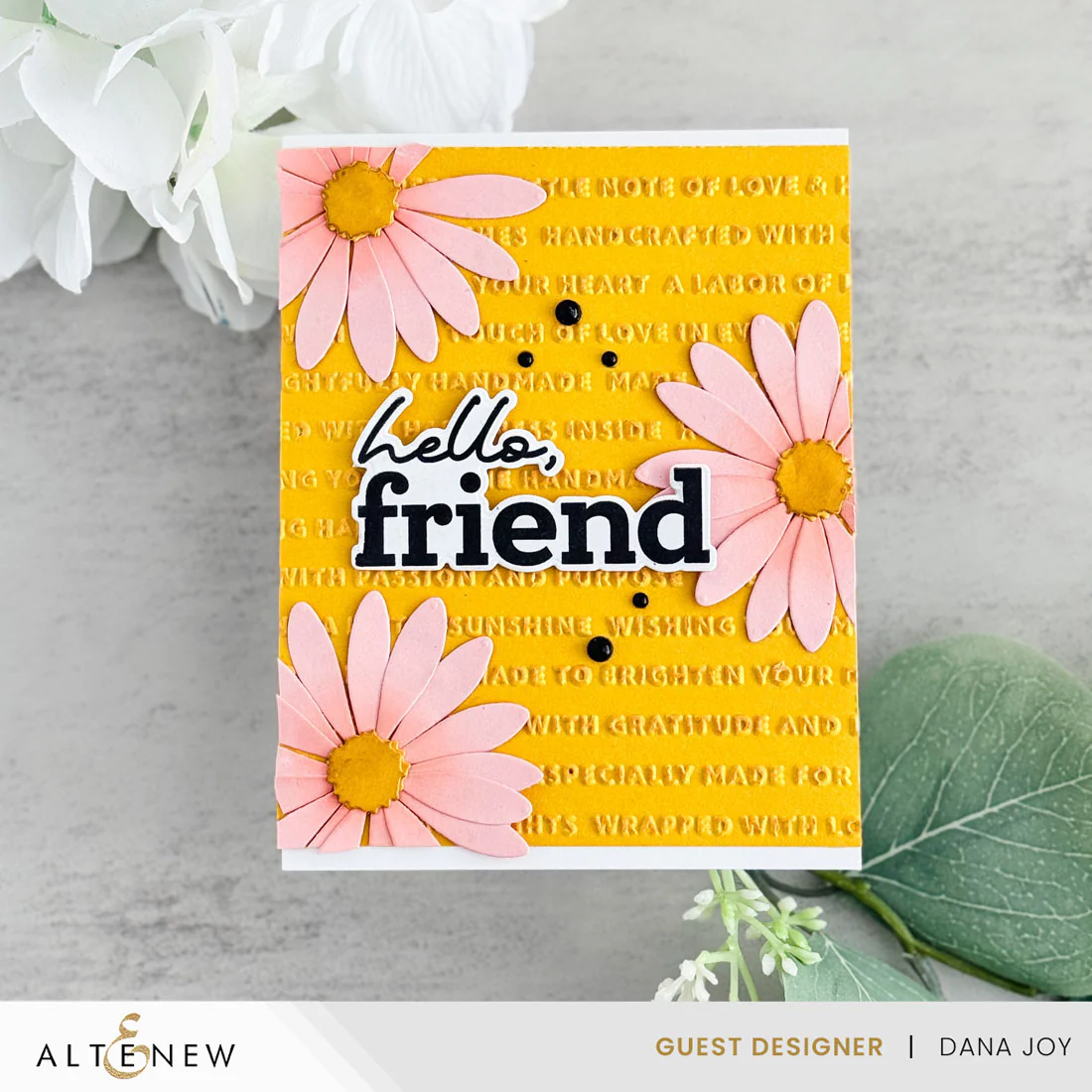 Handmade Happiness 3D Embossing Folder