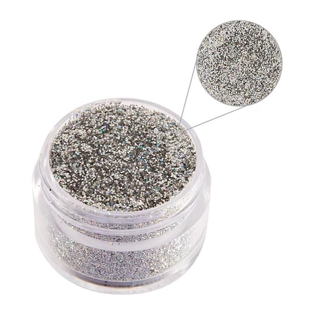 Jet Eye Silver Glitter