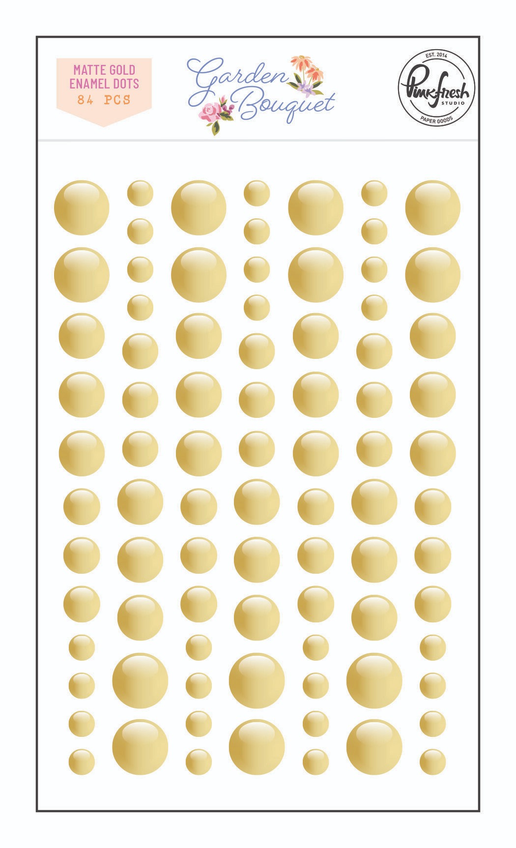 Garden Bouquet: Gold Enamel Dots