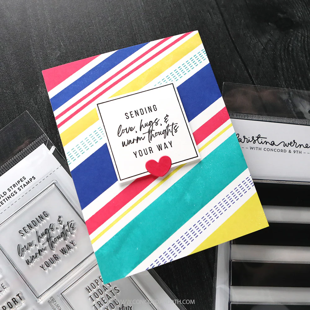 Bold Stripes Greetings Stamps