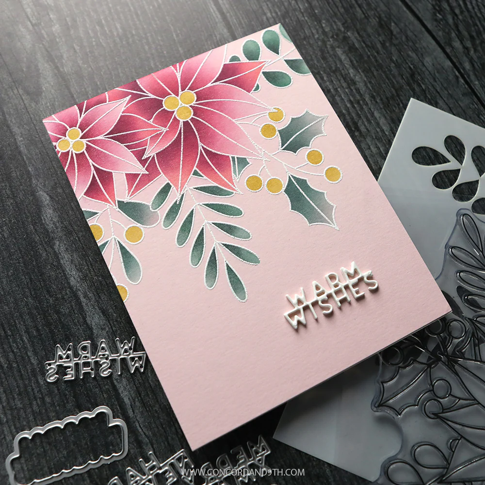 Winter Greenery Background Dies