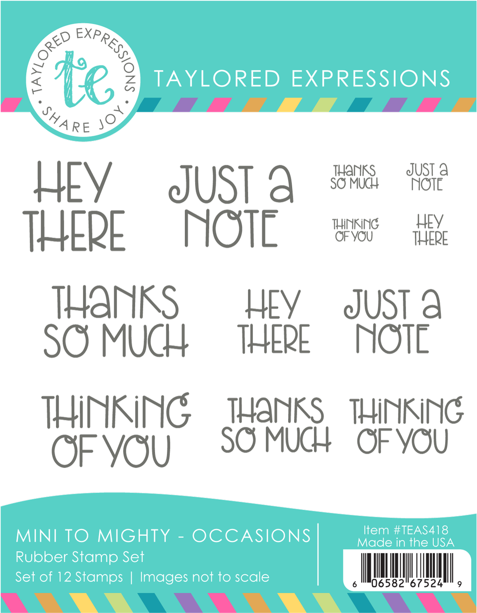 Mini to Mighty Stamp Set - Occasions