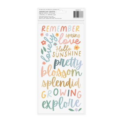 Sunny Blooms Phrase Thickers