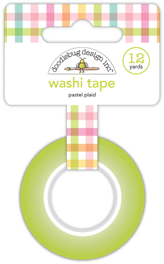 Bunny Hop Pastel Plaid Washi Tape