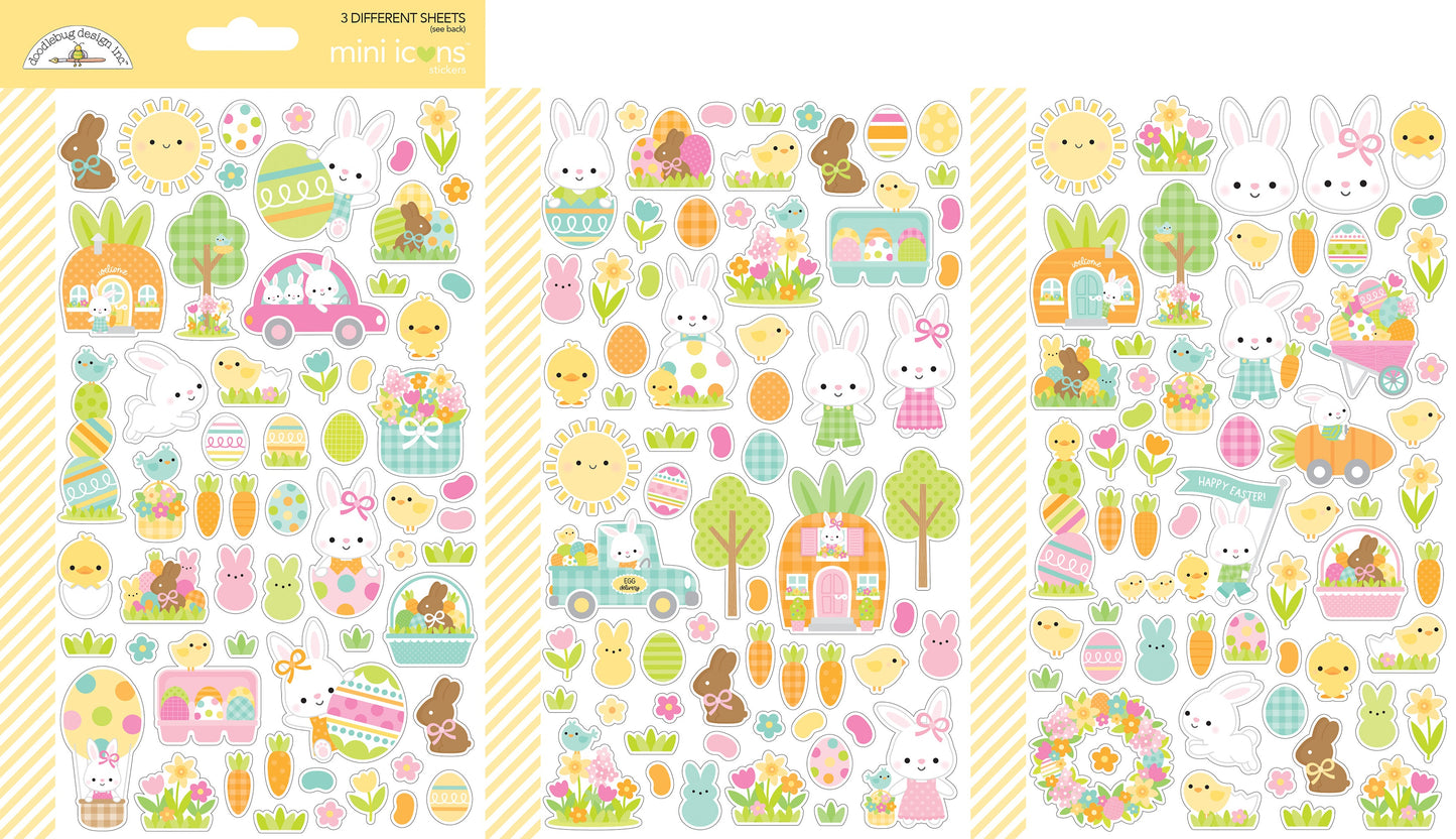 Bunny Hop Mini Icons Stickers