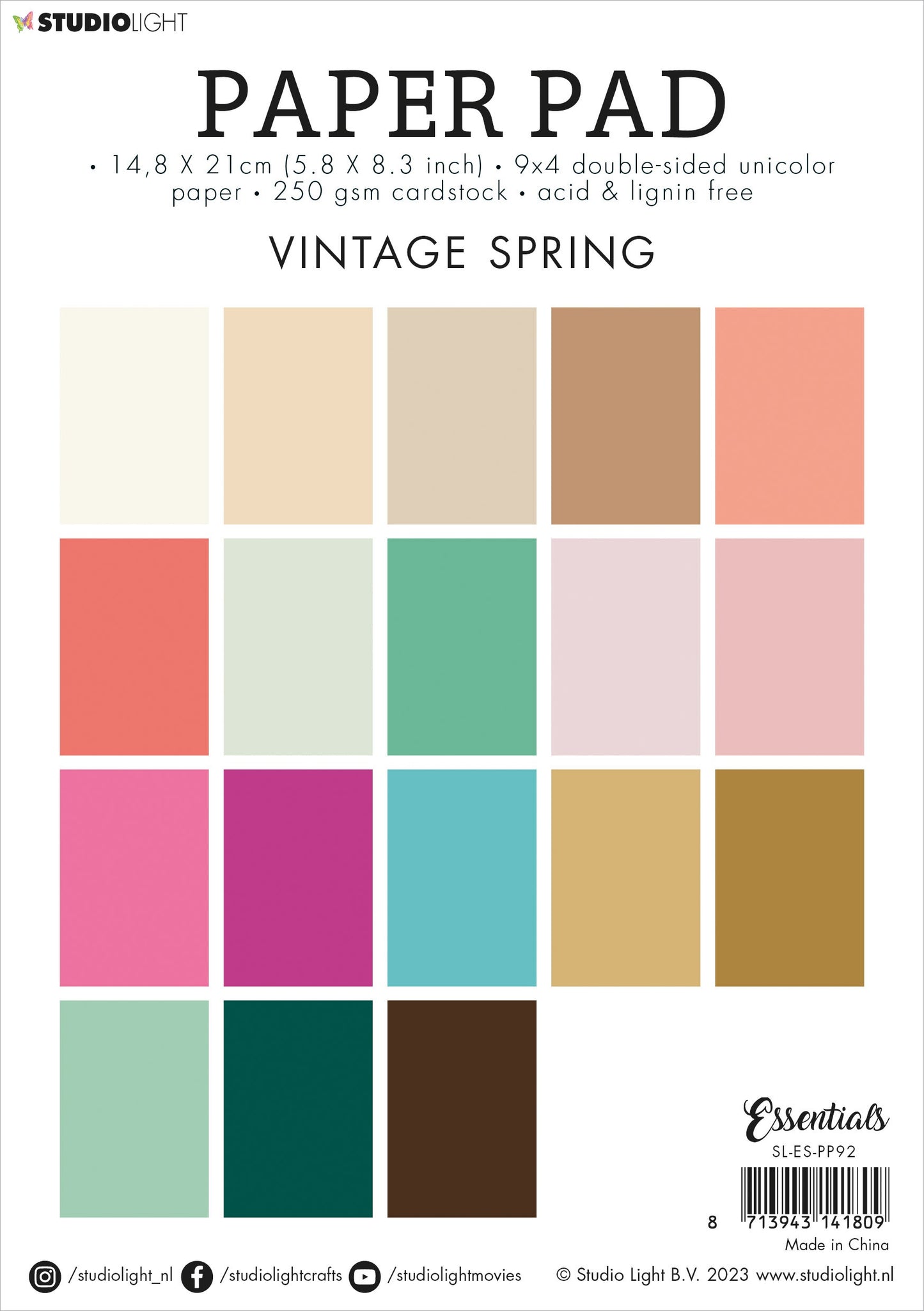 Vintage Spring A5 Paper Pad