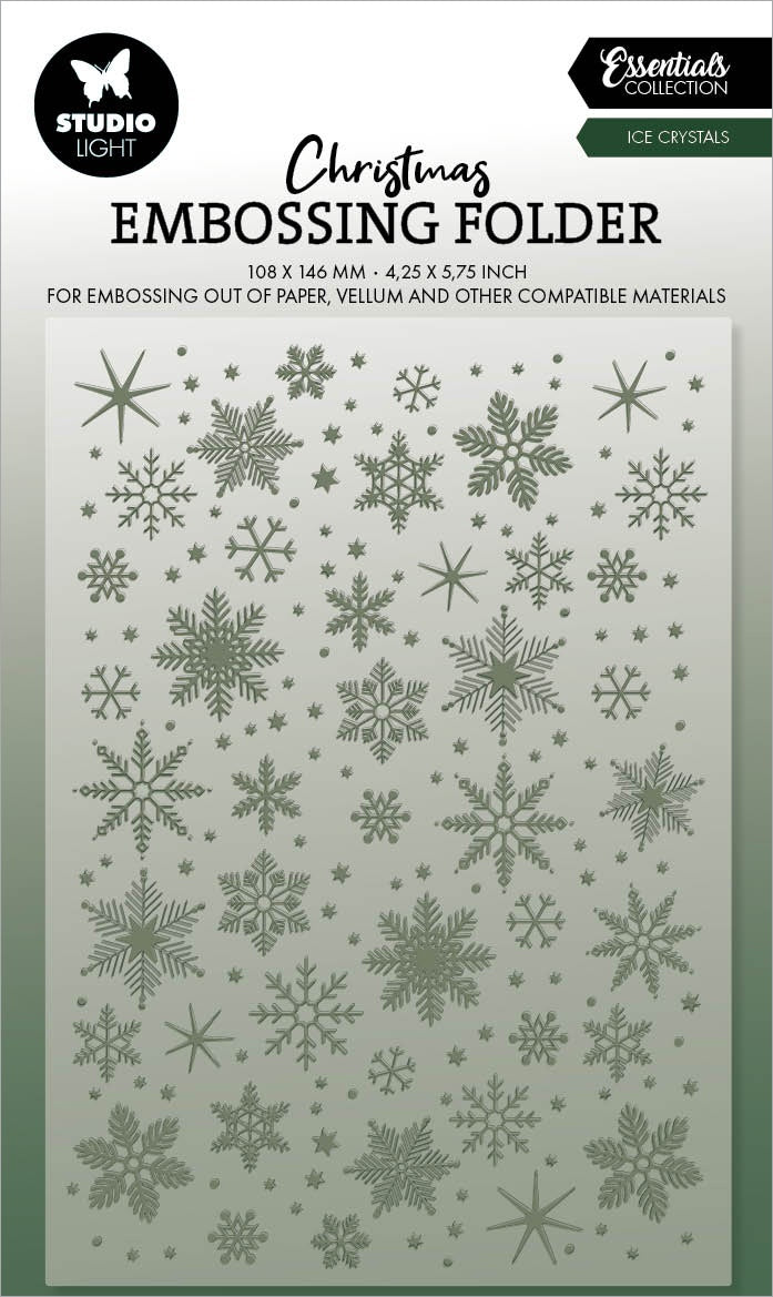 Ice Crystals Embossing Folder