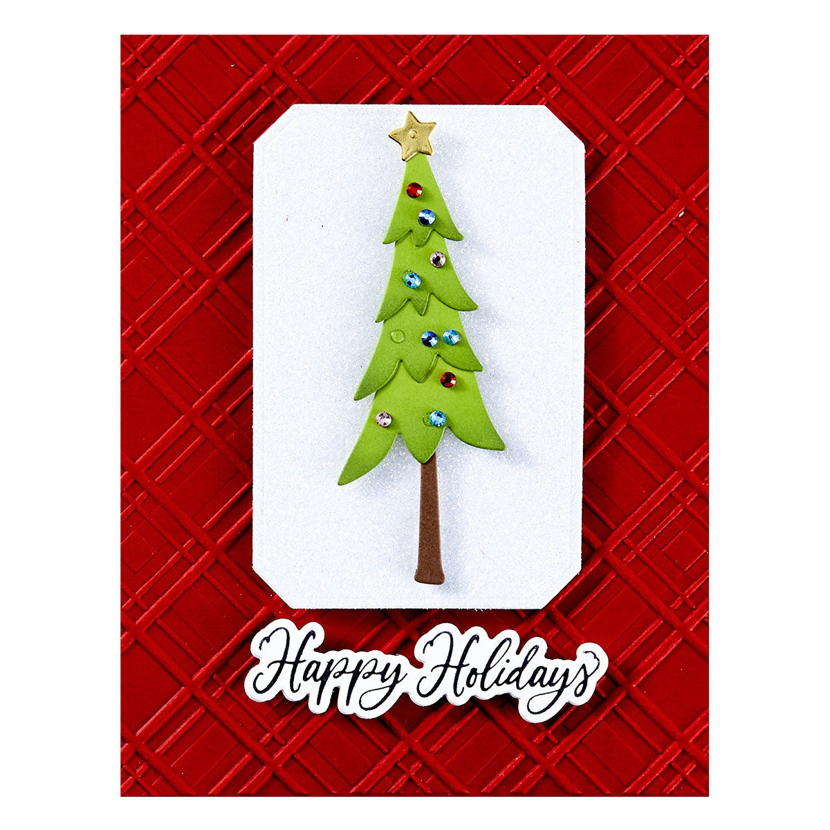 Argyle Plaid Embossing Folder