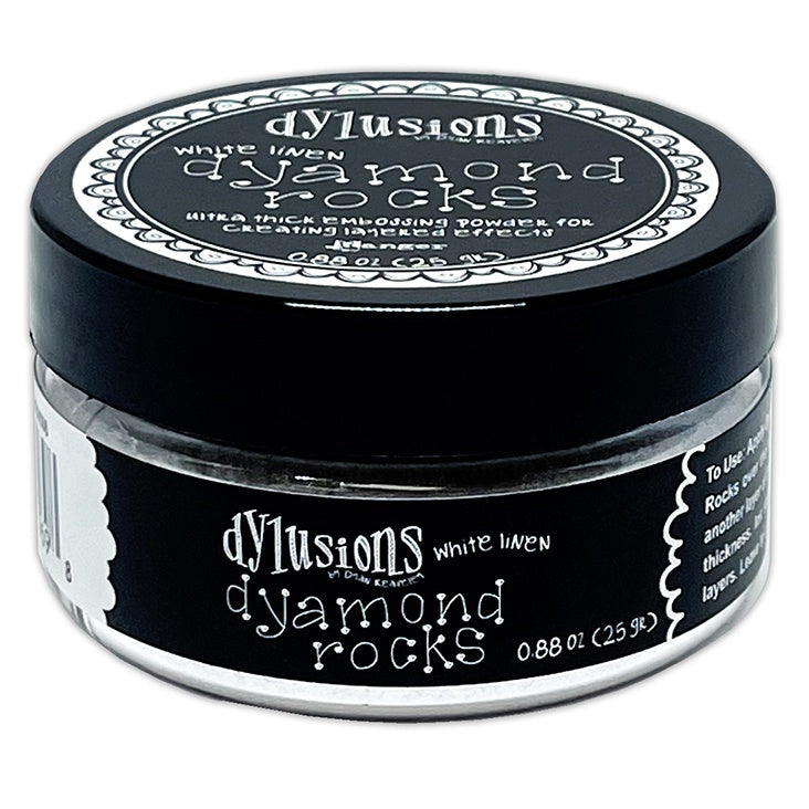 Dylusions Dyamond Rocks White Linen