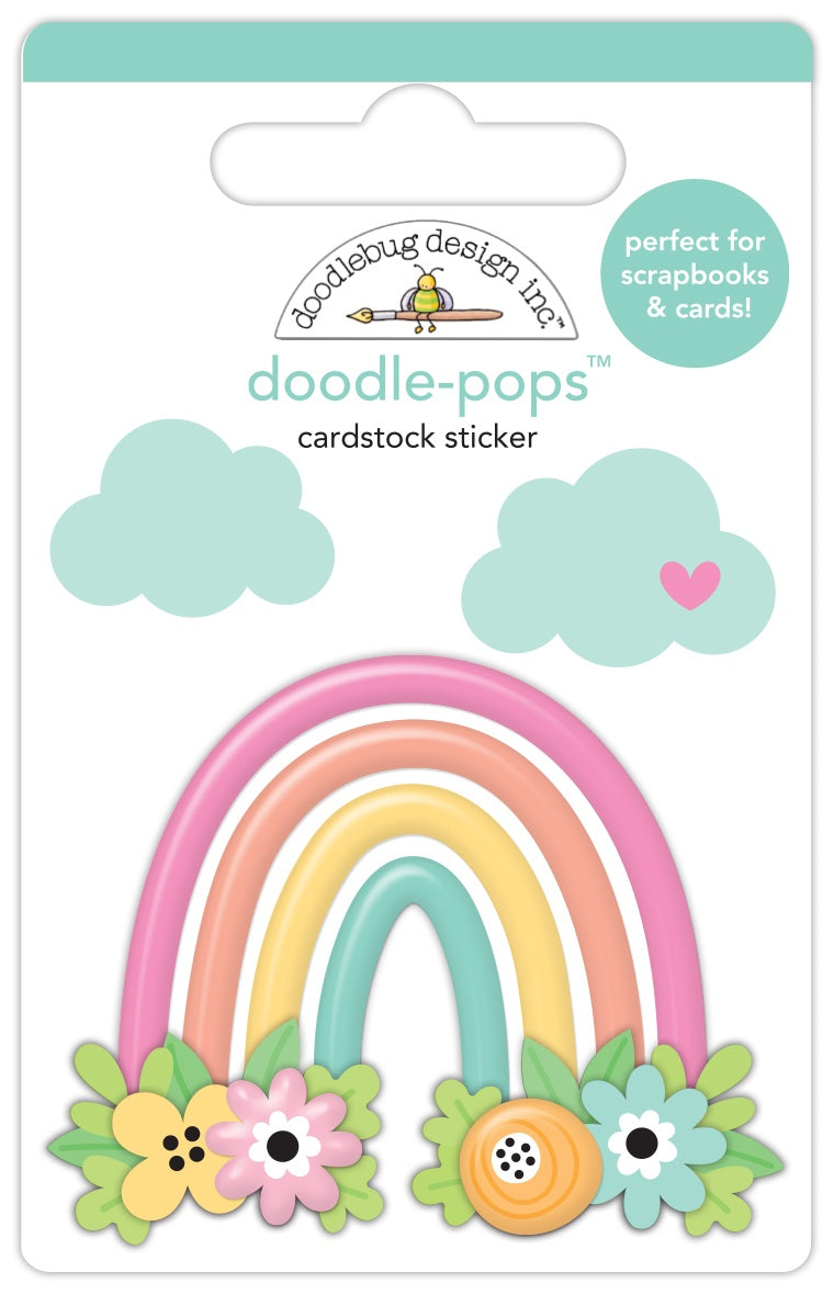Butterfly Kisses Rainbow Garden Doodle Pops