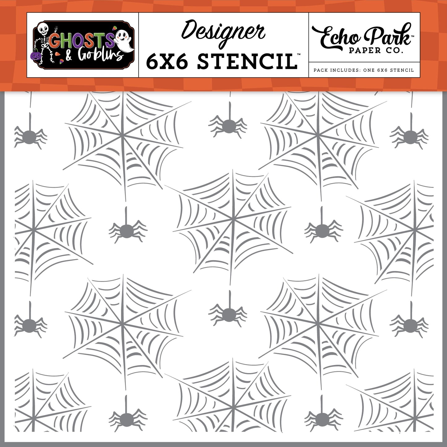 Ghosts and Goblins Spiders and Their Webs Stencil