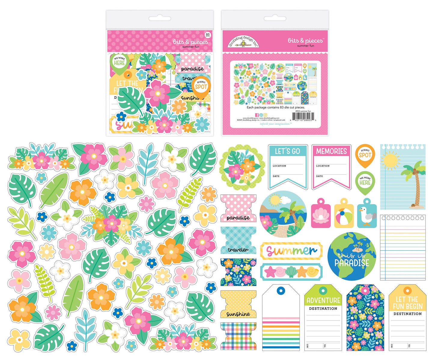 Summer Fun Bits & Pieces Die Cuts