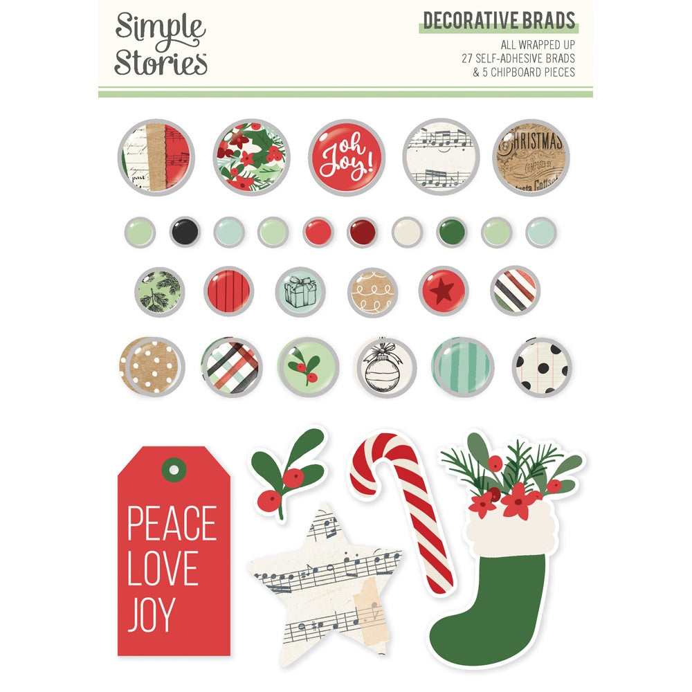 All Wrapped Up Decorative Brads