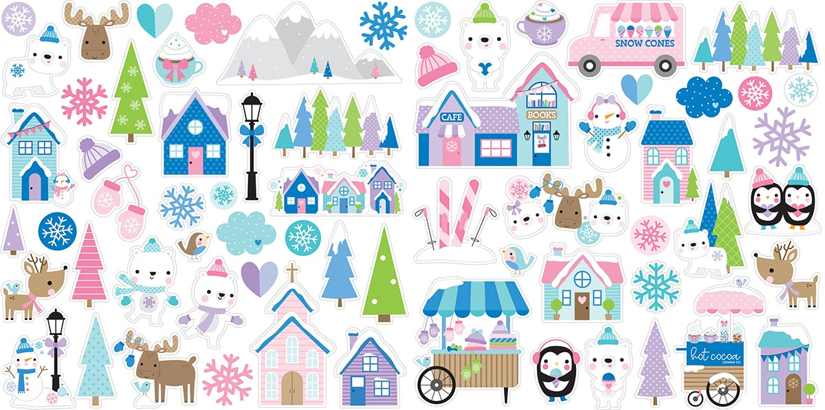 Snowflake Season Icons Ephemera