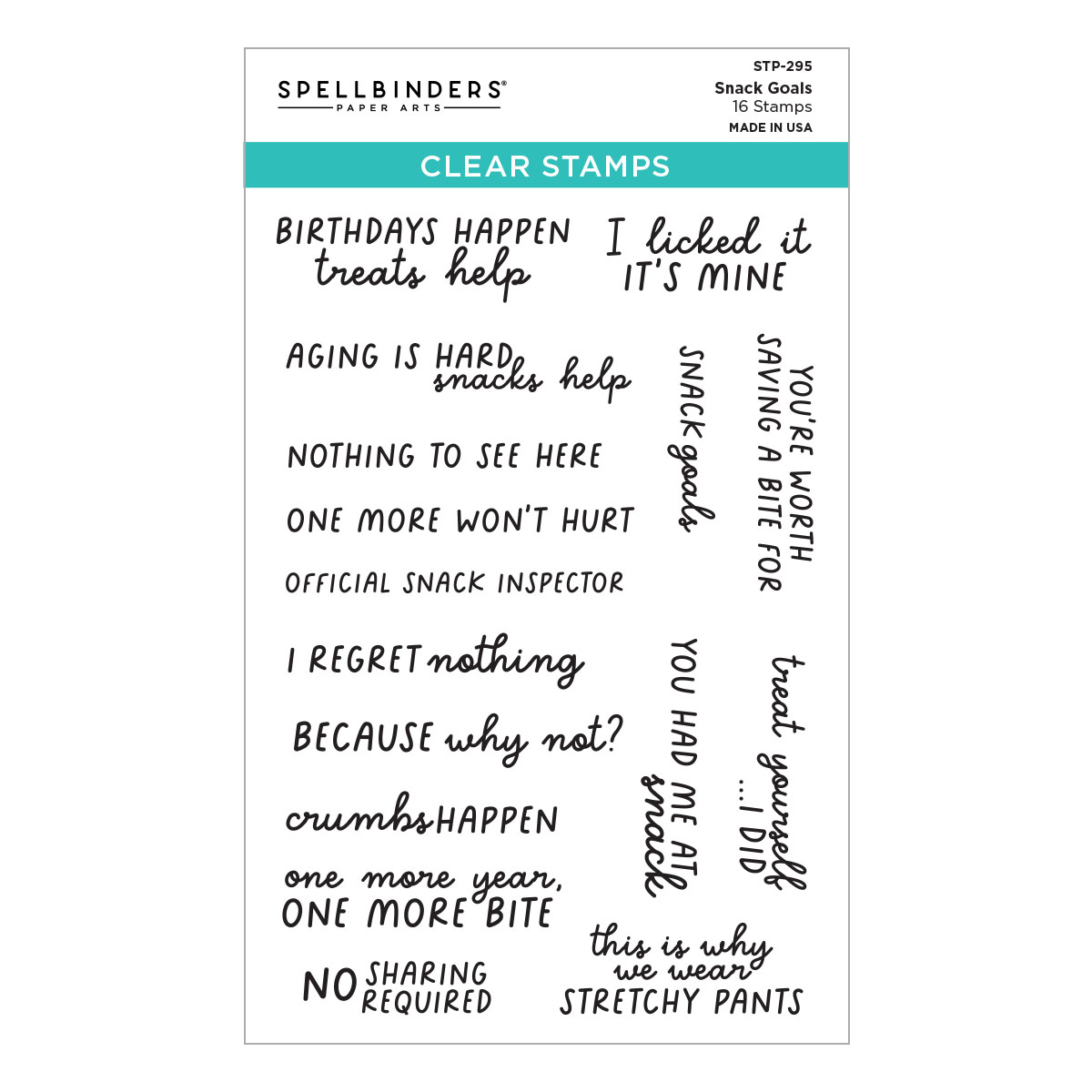 Snack Goals Stamp Set