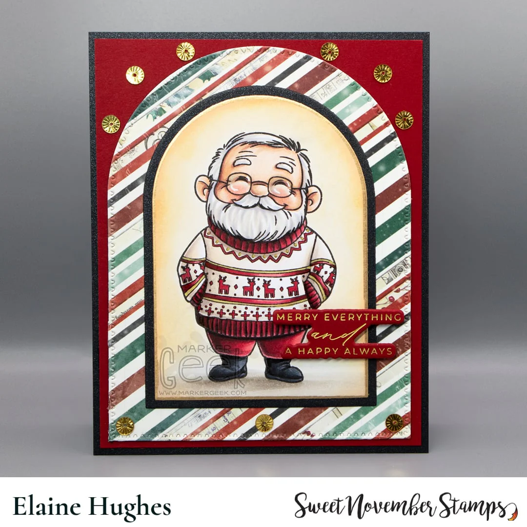 Off Duty Santa and Reindeer Stamp Set