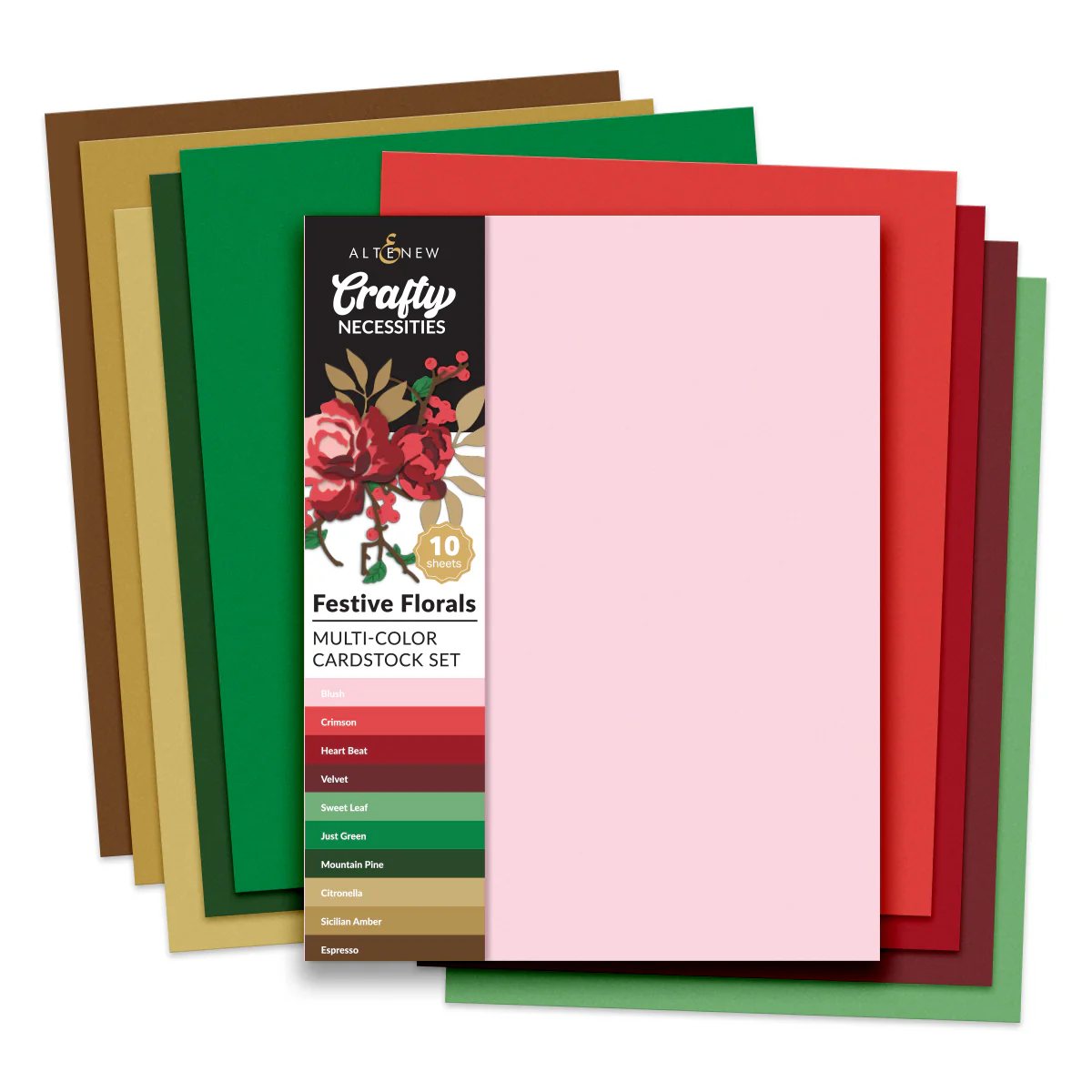 Crafty Necessities 8.5x11 Cardstock: Festive Florals