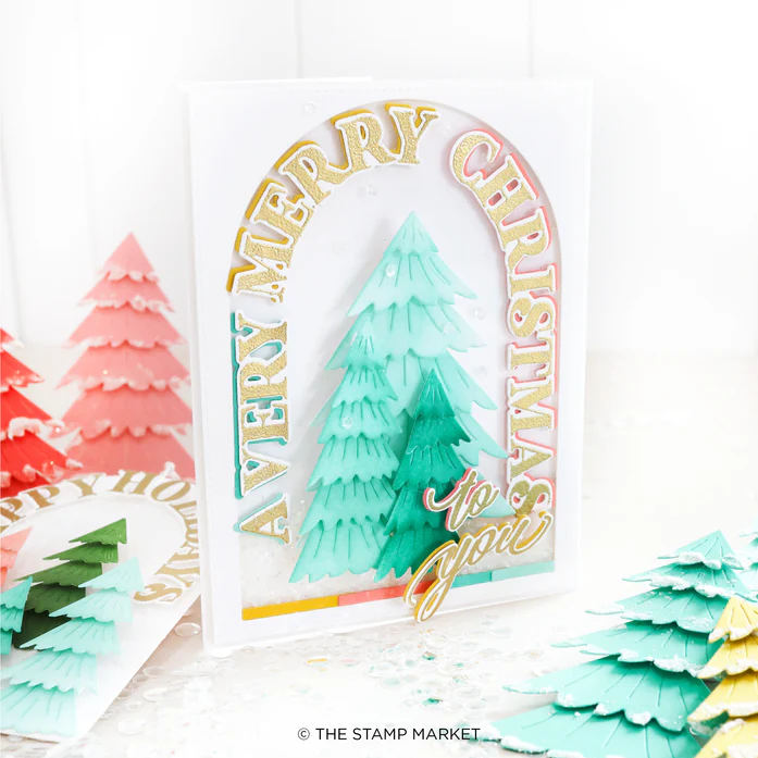 Arched Holiday Greetings Stamp Set