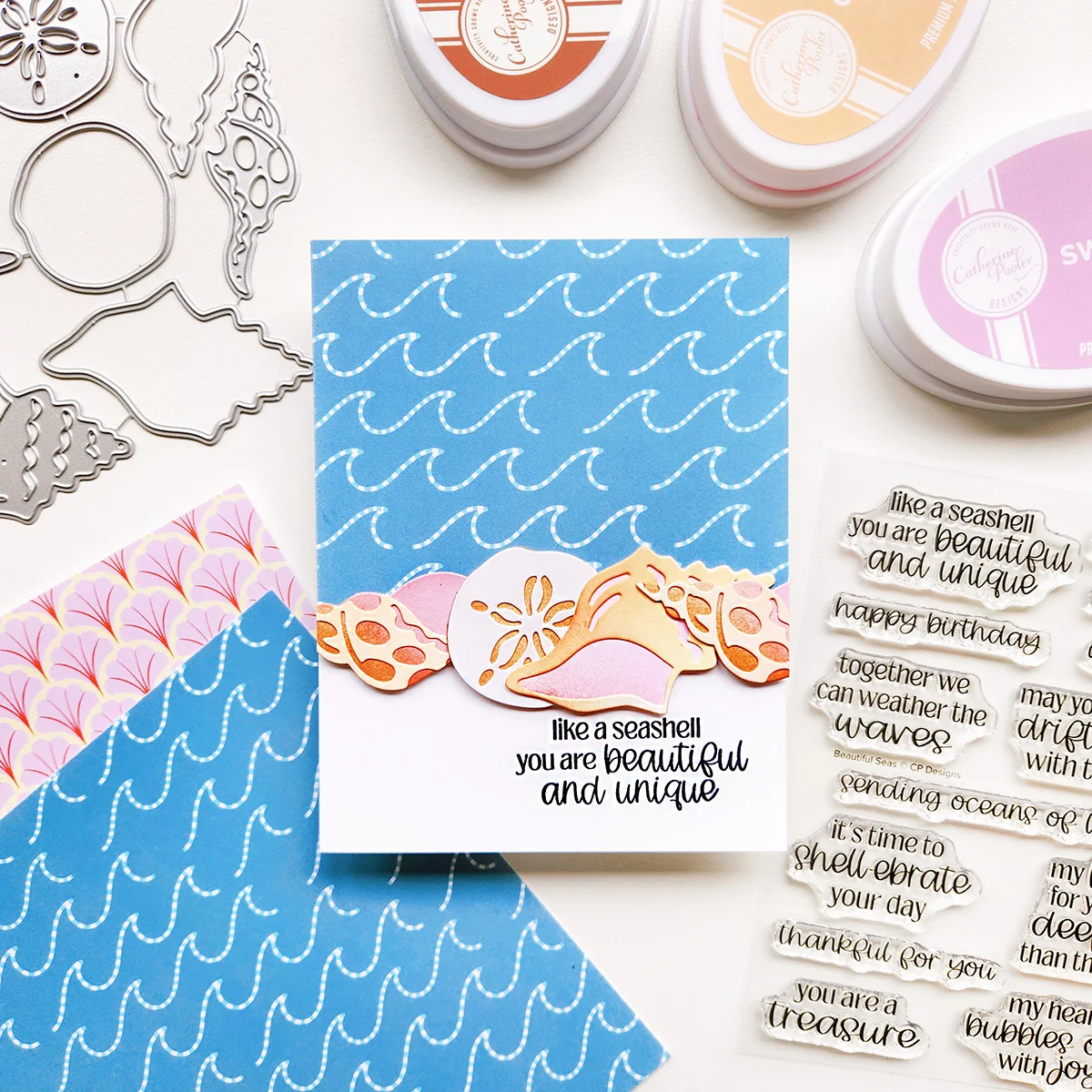 Beautiful Seas Sentiments Stamp Set
