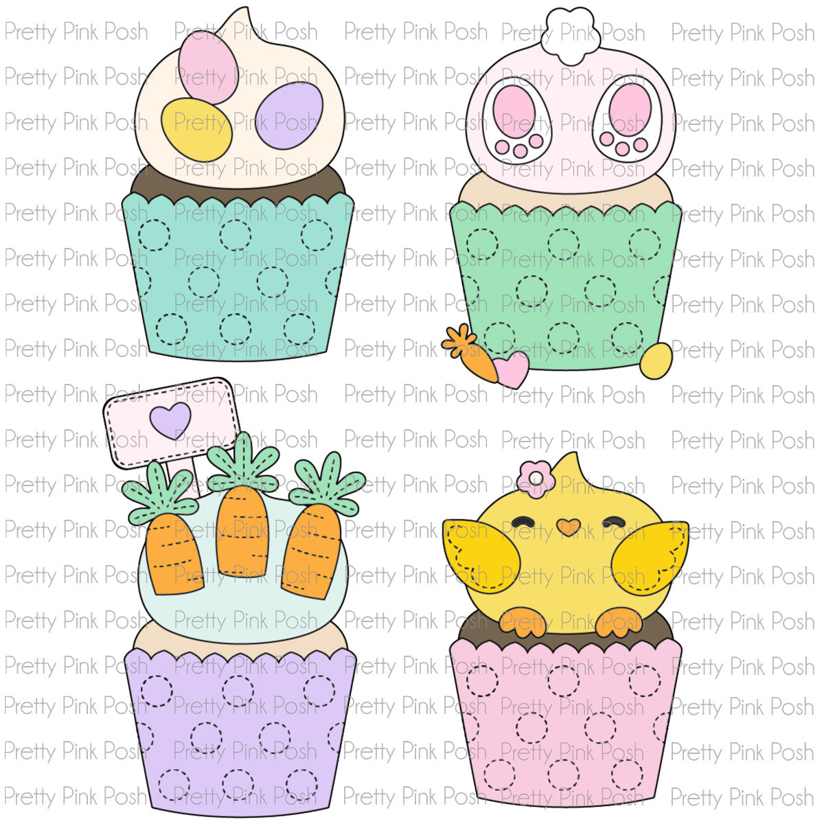 Big Easter Cupcake Dies