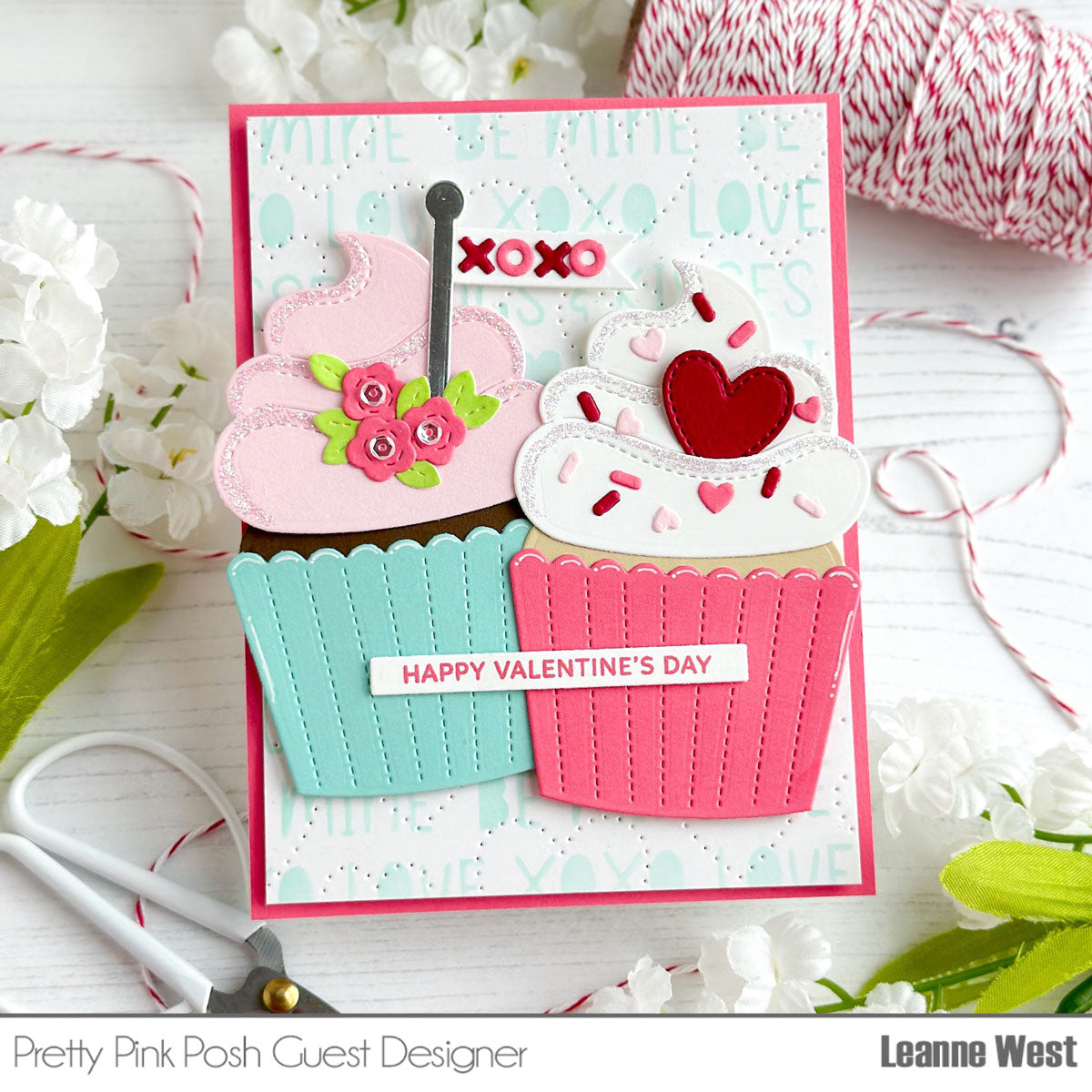 Big Valentine Cupcake Die