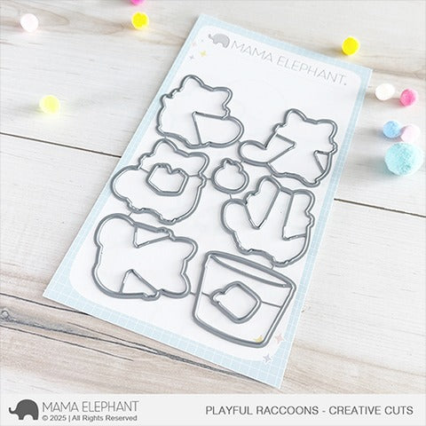 Playful Raccoons Creative Cuts