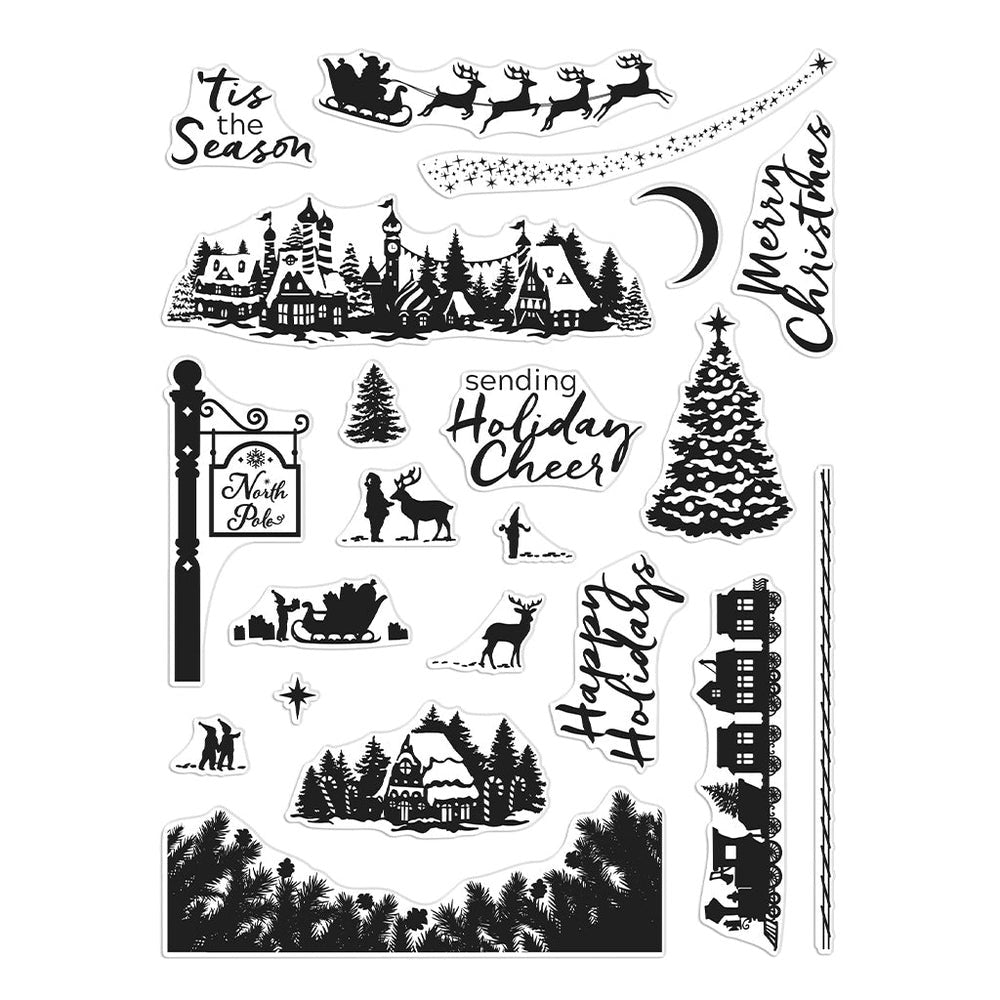 North Pole Scenics Stamp Set