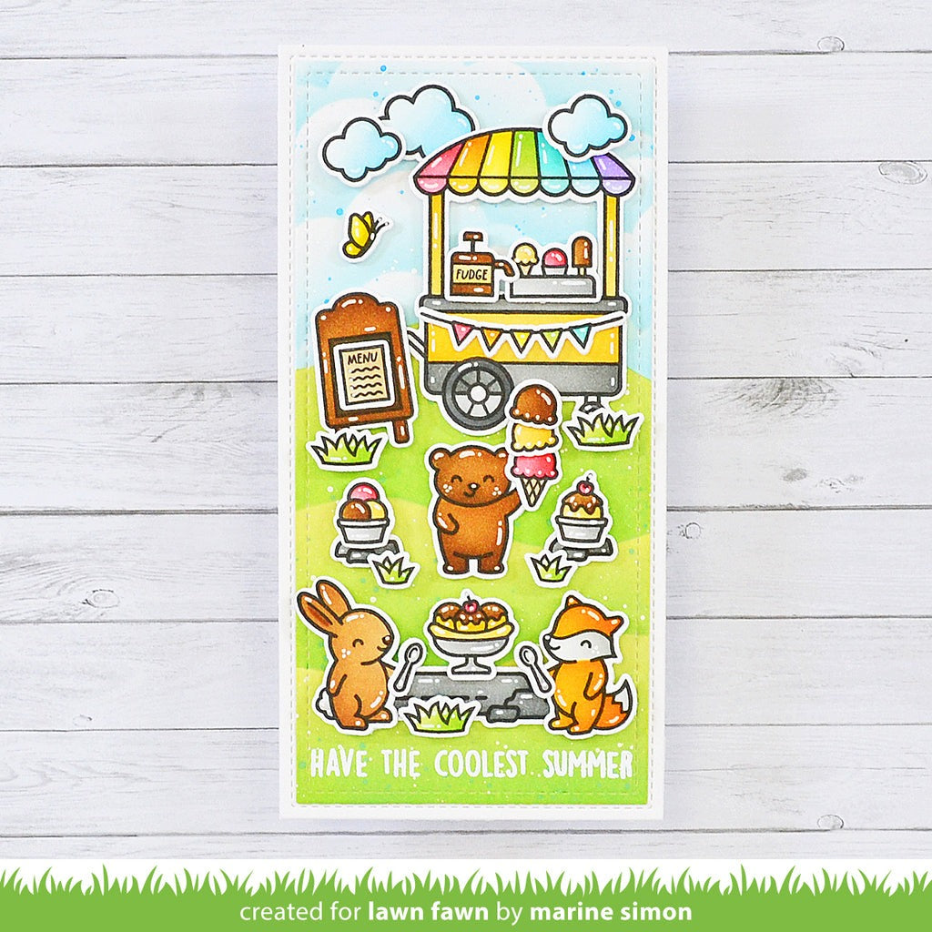 Treat Cart Coloring Stencils