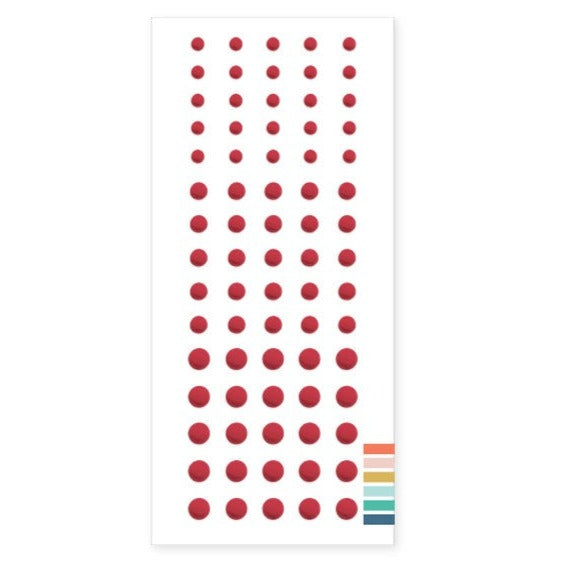 Enamel Dots: Cranberry