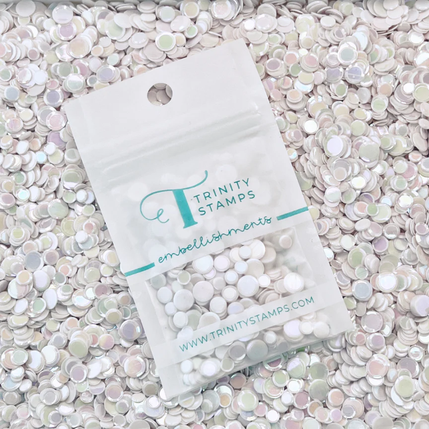 Snow White Iridescent Confetti Mix