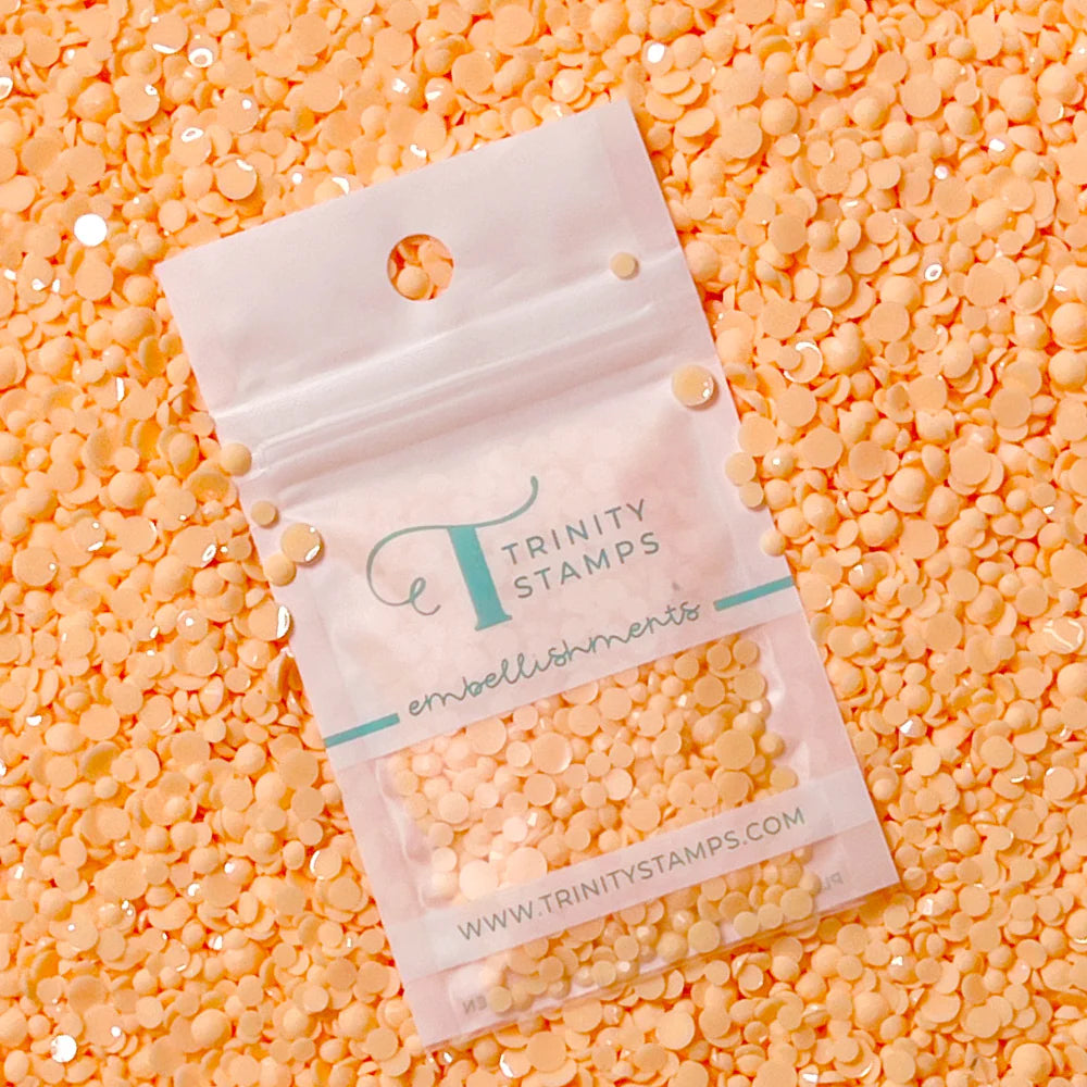 Orange Cream Opaque Rhinestones