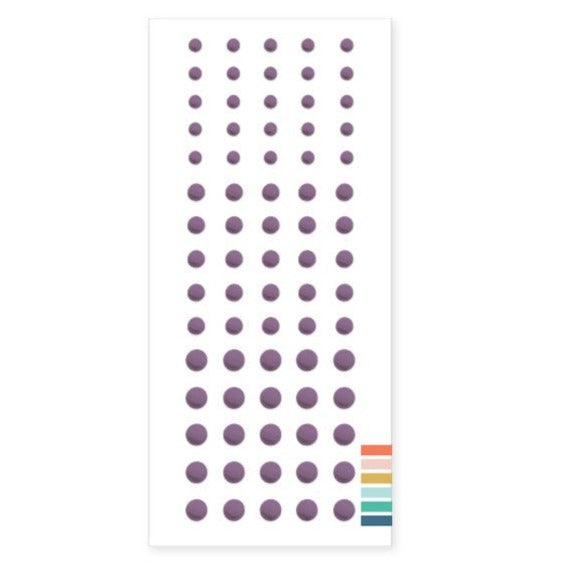 Enamel Dots: Eggplant