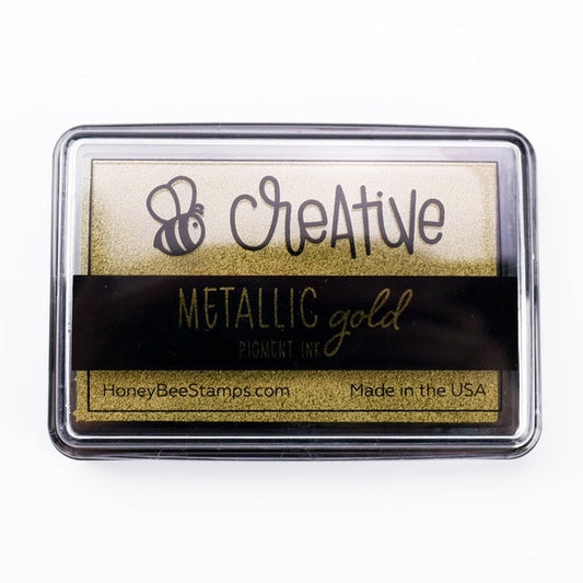 Bee Creative Ink Pad - Metallic Gold Pigment Ink