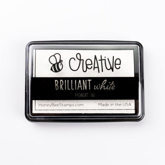 Bee Creative Ink Pad - Brilliant White Pigment Ink