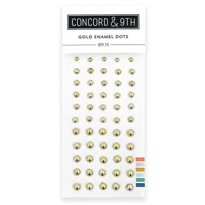 Enamel Dots: Gold