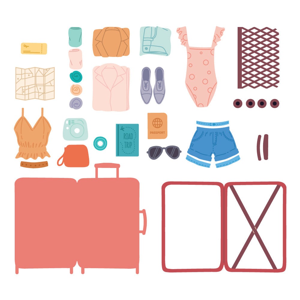 Lovely Layers: Packed Suitcase Honey Cut