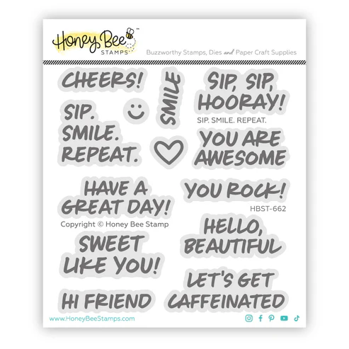 Sip. Smile. Repeat. Stamp Set