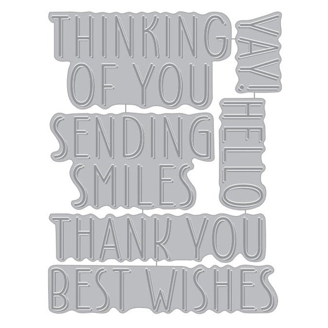 Best Wishes Letterpress + Foil Plate Set