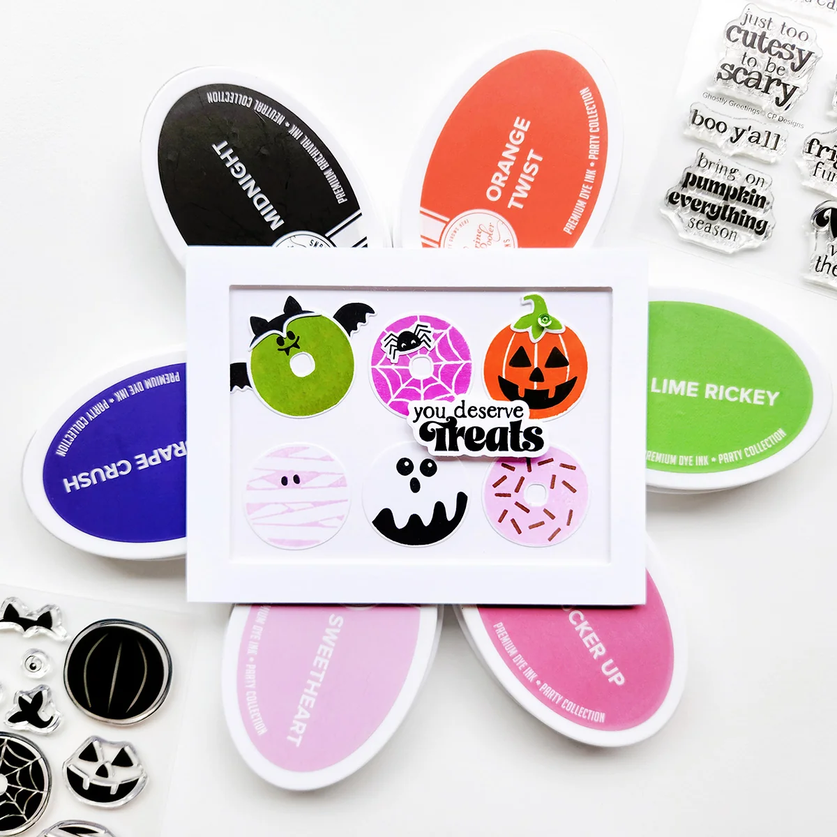 Ghostly Greetings Sentiments Stamp Set