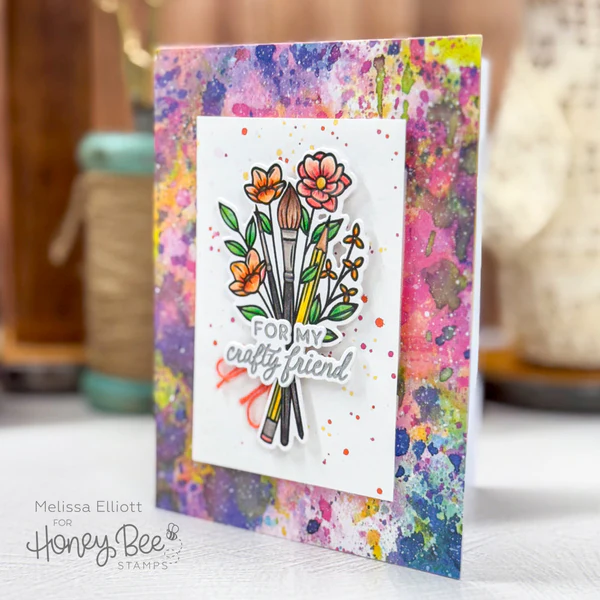 Don't Worry, Be Crafty Stamp Set