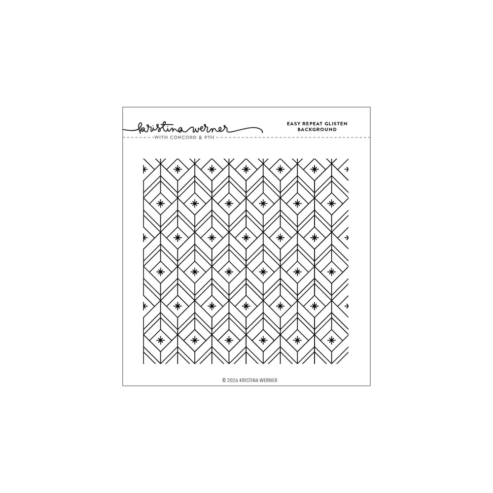 Easy repeat Glisten Background Stamp