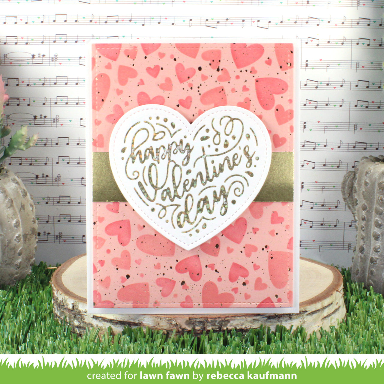 Foiled Sentiments: Happy Valentine's Day Hot Foil Plate