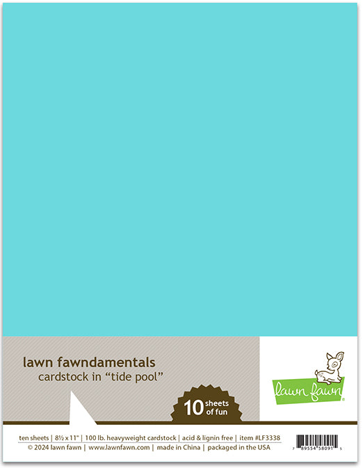 8.5 x 11 Cardstock - Tide Pool