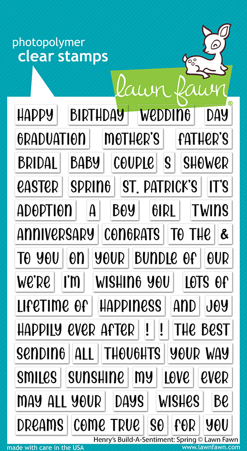 Henry's Build-A-Sentiment: Spring Stamp Set