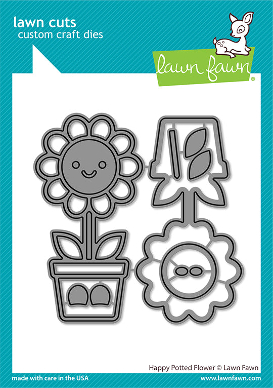 Happy Potted Flower Lawn Cuts