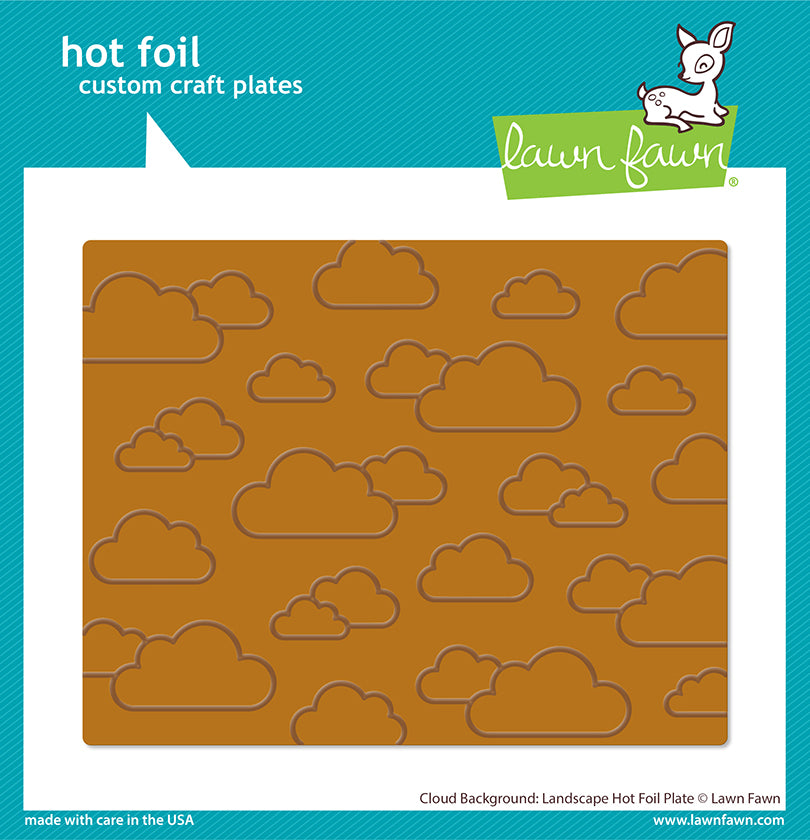 Cloud Background: Landscape Hot Foil Plate