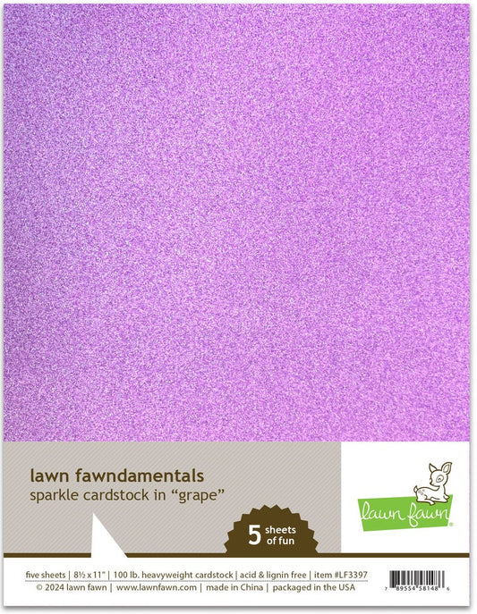 8.5 x 11 Sparkle Cardstock - Grape
