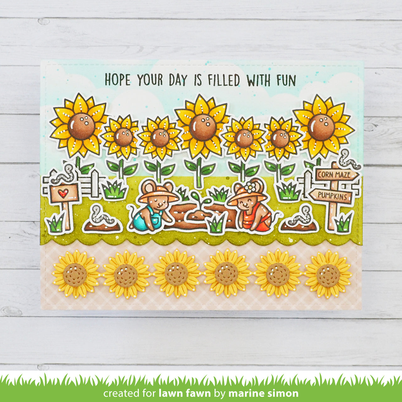 Sunflower Border Lawn Cuts