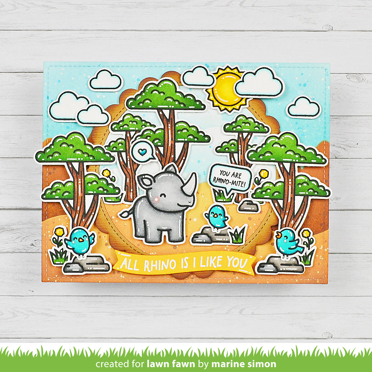 Rhino-Mite! Coloring Stencils