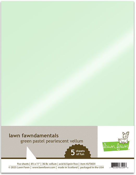 Green Pastel Pearlescent Vellum Pack